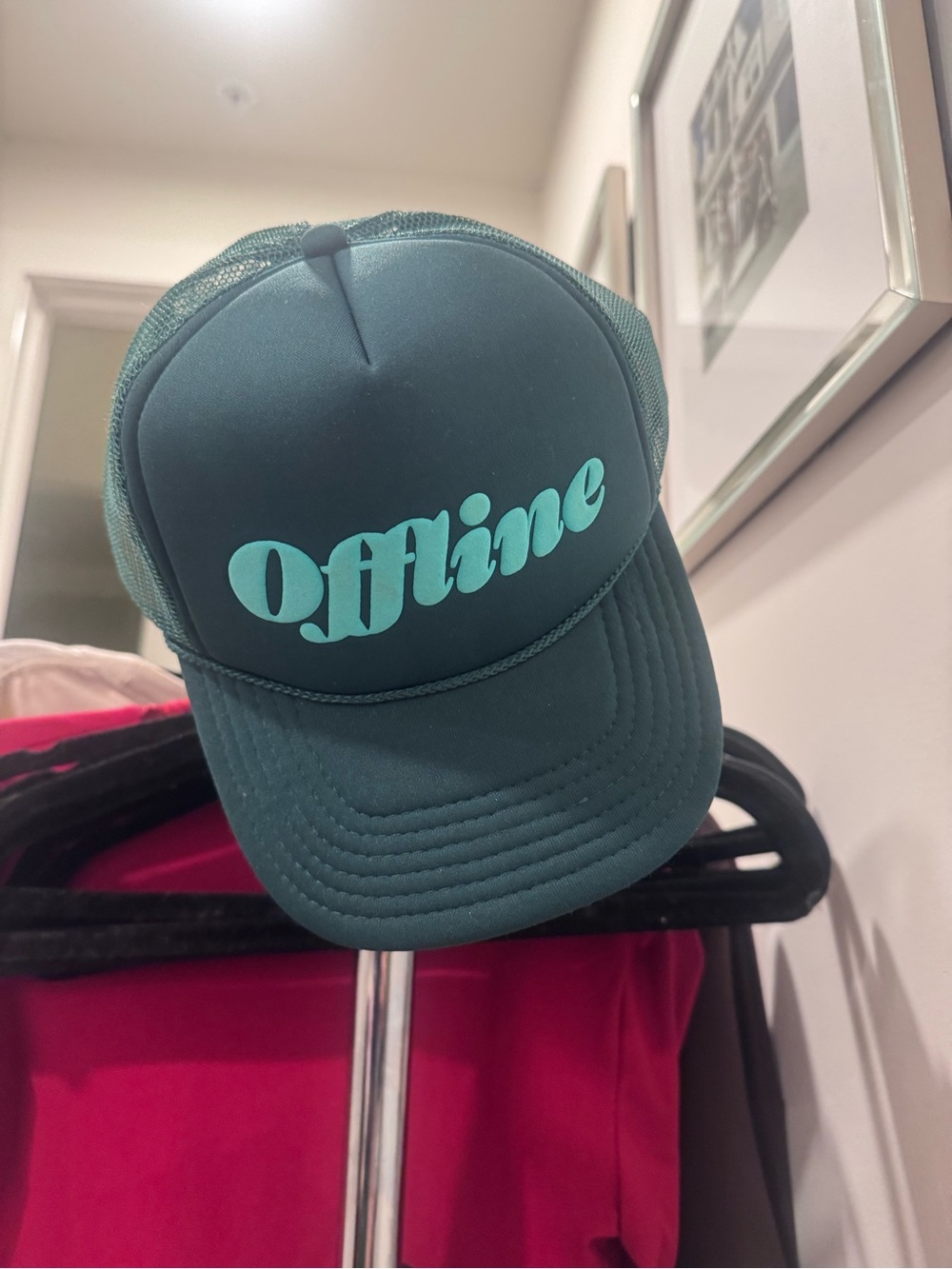 Offline Trucker Hat in Teal - Branded Casual Cap